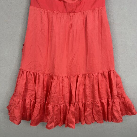 Lilly Pulitzer Dress Womens Size 6 Red Ruffle Feminine Romantic Resort Pockets - Picture 12 of 16